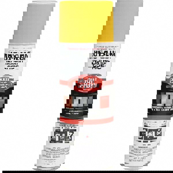 Industrial Choice 1600 System Multi-Purpose Enamel Spray Paint, Flat Safety Yellow, 12 oz Aerosol Can, 6/Carton